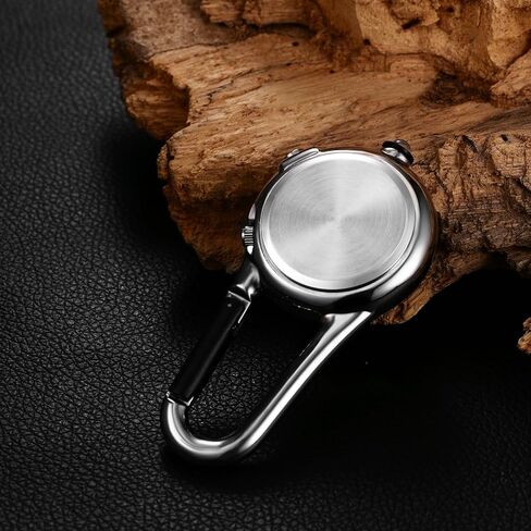 Aroncent Carabiner Fob Clip Watch: Outdoor Sport Waterproof and Shockproof Pocket Quartz Watches - Mountaineering Backpack Buckle Watch in Saudi Arabia