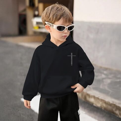 Christian Hoodies for Kids Boys Religious Jesus Hoodie Faith Cross Sweatshirts Vintage Bible Verse Graphic Pullovers in Saudi Arabia