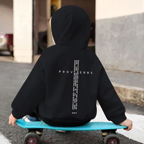 Christian Hoodies for Kids Boys Religious Jesus Hoodie Faith Cross Sweatshirts Vintage Bible Verse Graphic Pullovers in Saudi Arabia