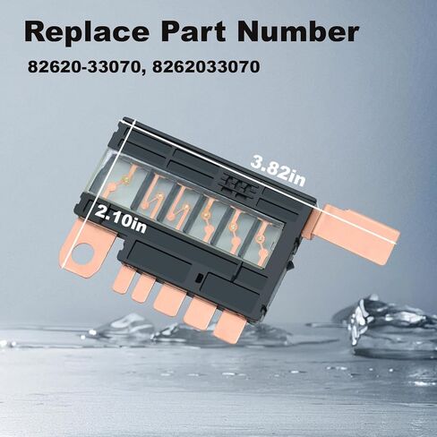 Fusible Block Link Fuse Compatible with Toyota Camry 2012-2017 Avalon 2013-2018 LEXUS ES350 2013-2020 ES300h 2013-2018 Replace# 82620-33070 in Saudi Arabia