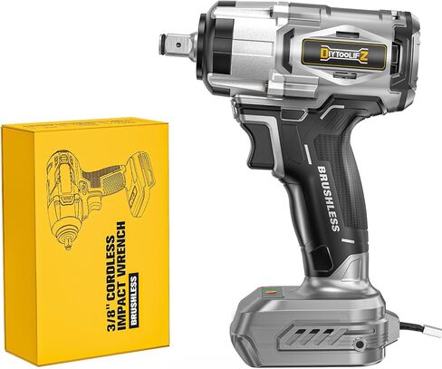DIYtoolifz Cordless Impact Wrench 1/2 inch for Dewalt 20V Battery, 900 Ft-lbs (1200N. m) Brushless High Torque Power Impact Driver Gun Tool (Battery Not Included) in Saudi Arabia