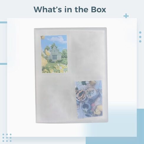 كتاب حامل بطاقات الصور، ألبوم صور 160 جيبًا مقاس 3 بوصات، أكمام على الوجهين، خالٍ من كلوريد الفينيل، حامل بطاقات شفاف للبطاقات البريدية in Kuwait