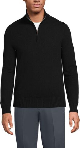 Lands' End Men's Fine Gauge Cashmere Quarter Zip in Saudi Arabia