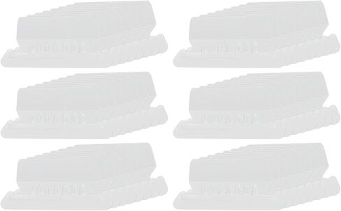 PATIKIL 3 Inch File Folder Tabs, 48pcs Hanging File Tabs Plastic Labels Clear Transparent with Inserts for Hanging File Binders Quick Identification Organizer, Green Slot in Saudi Arabia