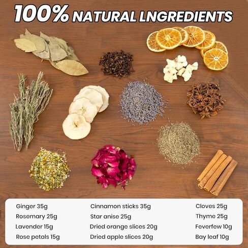 Valentines Day Simmering Potpourri for Every Season with 12 Pcs Different Varieties Dried Fruits and Spices Holiday Simmer Pot Kits for Home Fragrance for Mothers, Teachers, Boy and Girl in Saudi Arabia