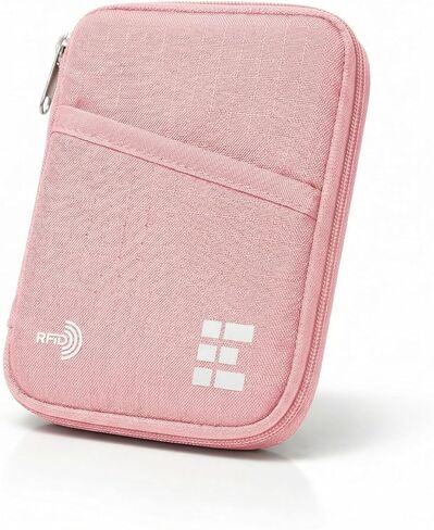 Passport Holder & Travel Wallet with RFID Blocking - Premium Document Organizer Case for Men and Women - Holds Passports, Cards, Tickets, ID, Cash - Compact Zippered Wallet - Midnight in Saudi Arabia