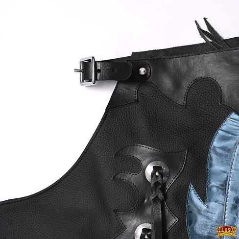 HILASON Western Horse Bull Riding Genuine Leather Rodeo Chaps | for Men and Women Unisex in Saudi Arabia