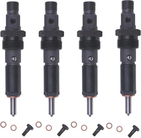 4Pcs Fuel Injector 0432133771 2853346 Compatible with Case P70 430 445 C190 L190 Engine in Saudi Arabia