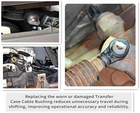 مجموعة جلبة كابل علبة نقل 68064273AB لسيارة Jeep Wrangler JK 2007-2018 - وصلة إصلاح، متوافقة مع البوصلة، باتريوت، كوبالت، HHR، جلبة ربط ناقل الحركة، عبوة من قطعتين in Kuwait