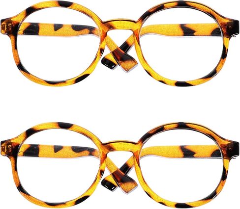 Toyvian 2pcs Doll Glasses Dolls Clear Glasses for Makeup Pet Theme Party Costume Mini Eye Mini Dress up Plastic Decorative Eye Props Frameless Set in Saudi Arabia