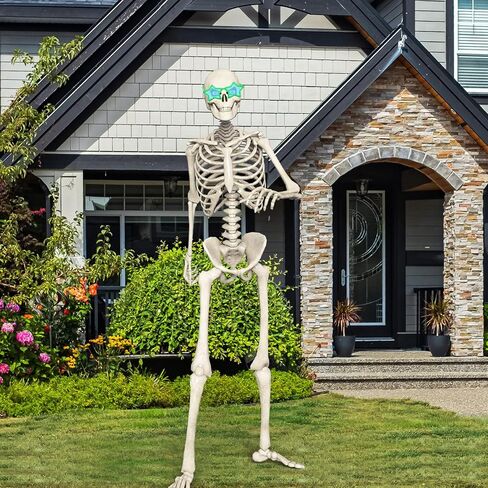 2 Pcs 12 ft Skeleton Accessories Jumbo Glasses Funny Sunglasses for 12 ft Skeleton Costume Outfits Glasses(Stars) in Saudi Arabia