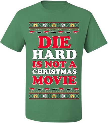 Die Hard ليس فيلم عيد الميلاد | سترة McClane Nakatomi Ugly Christmas للرجال والنساء للجنسين، قمصان علوية in Kuwait