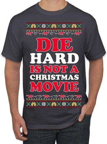 Die Hard ليس فيلم عيد الميلاد | سترة McClane Nakatomi Ugly Christmas للرجال والنساء للجنسين، قمصان علوية in Kuwait