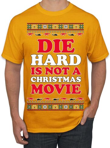 Die Hard ليس فيلم عيد الميلاد | سترة McClane Nakatomi Ugly Christmas للرجال والنساء للجنسين، قمصان علوية in Kuwait