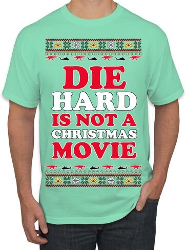 Die Hard ليس فيلم عيد الميلاد | سترة McClane Nakatomi Ugly Christmas للرجال والنساء للجنسين، قمصان علوية in Kuwait