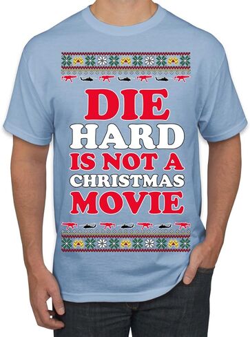 Die Hard ليس فيلم عيد الميلاد | سترة McClane Nakatomi Ugly Christmas للرجال والنساء للجنسين، قمصان علوية in Kuwait