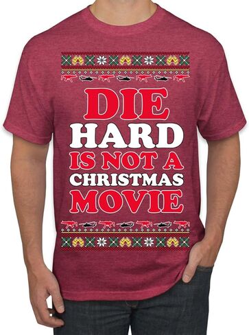 Die Hard ليس فيلم عيد الميلاد | سترة McClane Nakatomi Ugly Christmas للرجال والنساء للجنسين، قمصان علوية in Kuwait