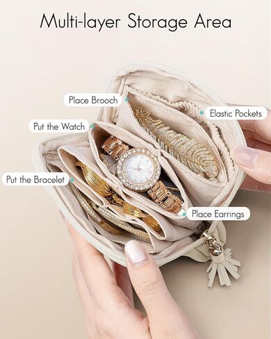 Vlando Small jewelry case bag small makeup bag in Kuwait