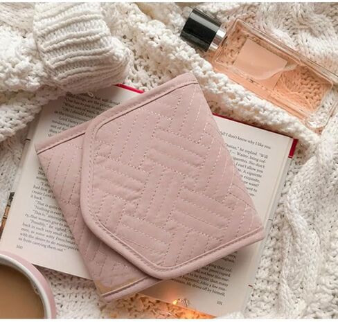 Travel Jewelry Organizer Case for Women, Foldable Portable Jewelry Roll Bag, Storage Accessory for Necklaces Earrings Rings Bracelets, Pink in Saudi Arabia
