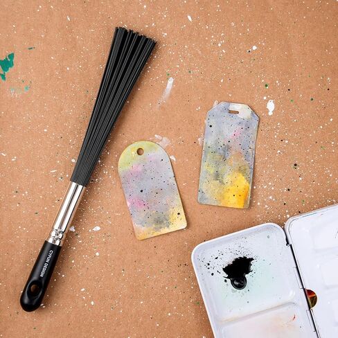 Round Splatter Brush - Abstract Art Brush for Adding Speckles, Splatters & Spots Taklon Bristles for Ink & Fluid Acrylics in Saudi Arabia