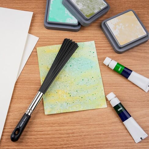 Round Splatter Brush - Abstract Art Brush for Adding Speckles, Splatters & Spots Taklon Bristles for Ink & Fluid Acrylics in Saudi Arabia
