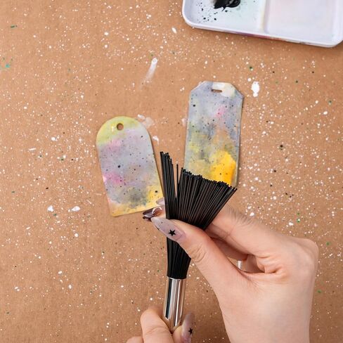 Round Splatter Brush - Abstract Art Brush for Adding Speckles, Splatters & Spots Taklon Bristles for Ink & Fluid Acrylics in Saudi Arabia