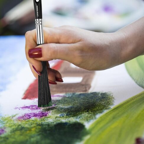 Round Splatter Brush - Abstract Art Brush for Adding Speckles, Splatters & Spots Taklon Bristles for Ink & Fluid Acrylics in Saudi Arabia