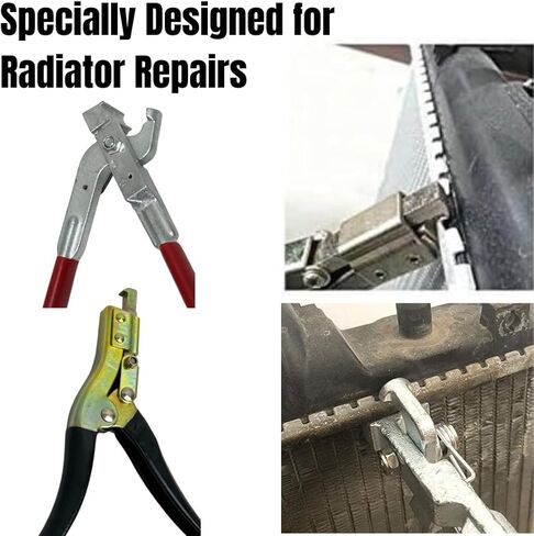 Radiator Repair Pliers & Clamps Bundle- Combo Opening & Closing Pliers and Two J-Clamps tools for Radiator Repair kit, 4pcs total - AM Worldwide in Saudi Arabia