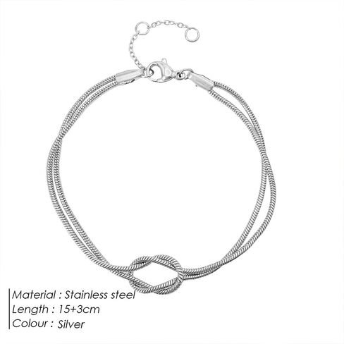 M&T 2015 Chain Bracelet, Link Bracelet, Waterproof Hypoallergenic No Tarnish 18K Gold Plated Stainless Steel Bracelet in Saudi Arabia