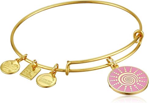 Alex and Ani Women's - Spiral Sun Expandable Charm Bangle Bracelet Shiny Gold Bangle Bracelet One Size in Saudi Arabia