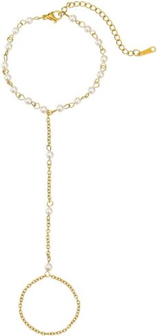 M&T 2015 Chain Bracelet, Link Bracelet, Waterproof Hypoallergenic No Tarnish 18K Gold Plated Stainless Steel Bracelet in Saudi Arabia
