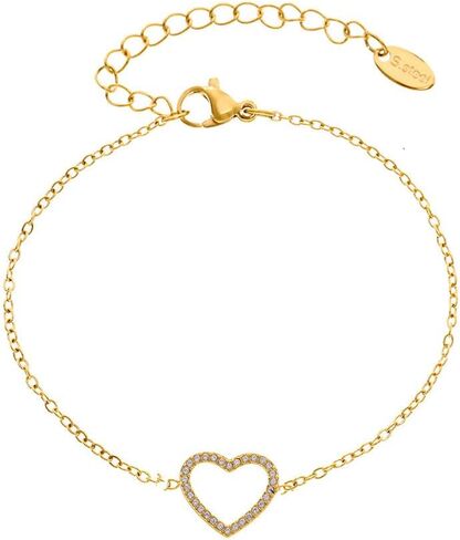 M&T 2015 Chain Bracelet, Link Bracelet, Waterproof Hypoallergenic No Tarnish 18K Gold Plated Stainless Steel Bracelet in Saudi Arabia
