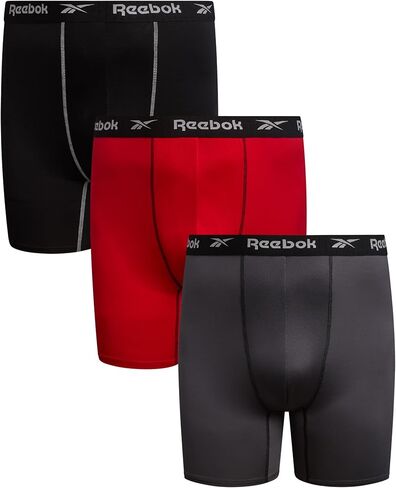 Reebok Men's Underwear - Big & Tall Performance Boxer Briefs (3 Pack) in Saudi Arabia