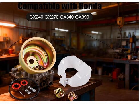 2 Set Carburetor Bowl Chamber Float Kit Needle Gasket Seal Pin Washers Carburetor Repair Rebuild Electric Start Kit Compatible with Honda GX240 GX270 GX340 GX390 in Saudi Arabia