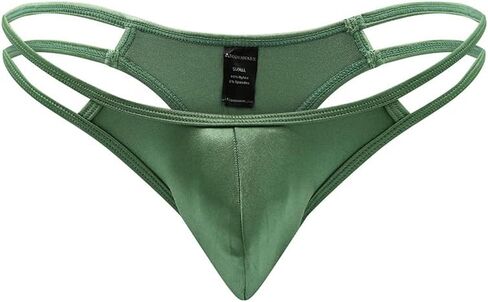 Body Aware Strappy Satin Thong for Men - Sexy Men's Underwear in Saudi Arabia