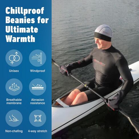 Sharkskin Chillproof Beanie (Unisex) Silver Medium-Large in Saudi Arabia