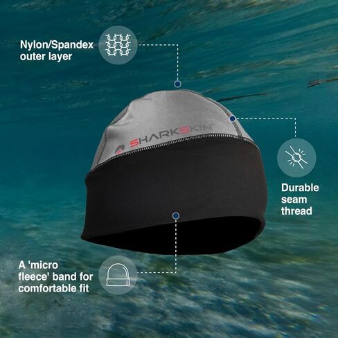 Sharkskin Chillproof Beanie (Unisex) Silver Medium-Large in Saudi Arabia