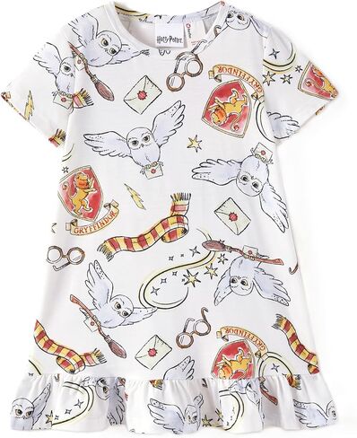 Harry Potter Pajamas Girls Nightgowns Gryffindor Hogwarts Long Sleeves Nightgown Casual Dress Sleepwear for Kids Girls in Saudi Arabia