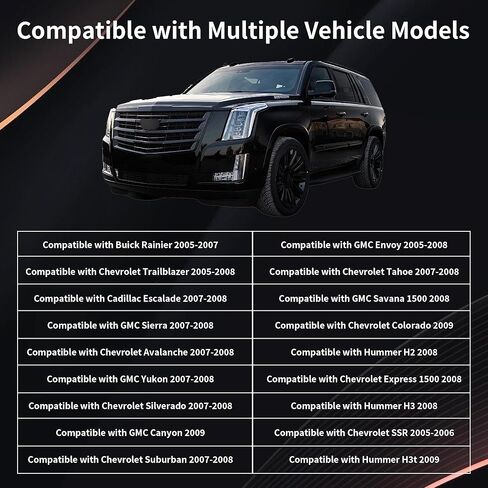 أنبوب خرطوم صمام PCV 1-Pack 12607406، متوافق مع 2007-2008 Chevy Silverado Avalanche Suburban Tahoe، GMC Sierra Yukon، Cadillac Escalade، Hummer H2 in Kuwait
