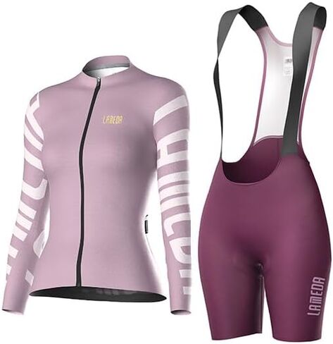 LAMEDA Cycling Jersey Women Long Sleeve Cycling Bibs Set X-Large in Saudi Arabia