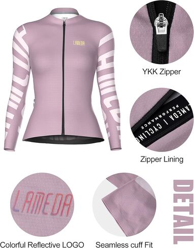 LAMEDA Cycling Jersey Women Long Sleeve Cycling Bibs Set X-Large in Saudi Arabia