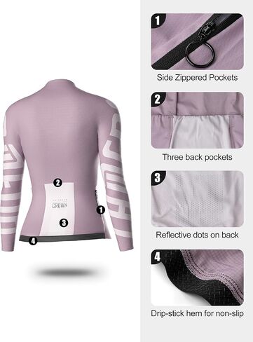 LAMEDA Cycling Jersey Women Long Sleeve Cycling Bibs Set X-Large in Saudi Arabia