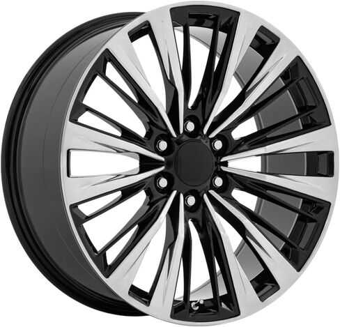 العجلات PR226 أسود لامع مصقول 22x9 28 ملم إزاحة 6x139.7 (6x5.5) in Kuwait