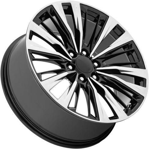 العجلات PR226 أسود لامع مصقول 22x9 28 ملم إزاحة 6x139.7 (6x5.5) in Kuwait