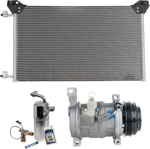 Replacement A/C Compressor Kit Compatible with GMC Sierra 2500 HD/Sierra 3500 HD and Classic (V8 2-Bolt Hose Mount 6.0L/8.1L) in Saudi Arabia