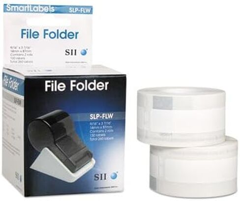 Self-Adhesive File Folder Labels, 9/16 x 3-7/16, White, 260/Box in Saudi Arabia