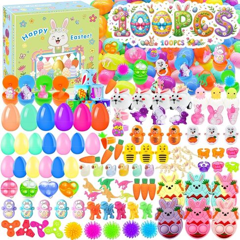 60 قطعة من بيض عيد الفصح المملوء مسبقًا مع ألعاب بالداخل، وحشو السلال، وحشو بيض عيد الفصح السائب مع سلسلة مفاتيح صغيرة، وبيضة عيد الفصح البلاستيكية المليئة بألعاب الأرانب الإسفنجية، وهدية عيد الفصح in Kuwait