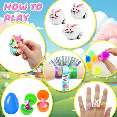 60 قطعة من بيض عيد الفصح المملوء مسبقًا مع ألعاب بالداخل، وحشو السلال، وحشو بيض عيد الفصح السائب مع سلسلة مفاتيح صغيرة، وبيضة عيد الفصح البلاستيكية المليئة بألعاب الأرانب الإسفنجية، وهدية عيد الفصح in Kuwait