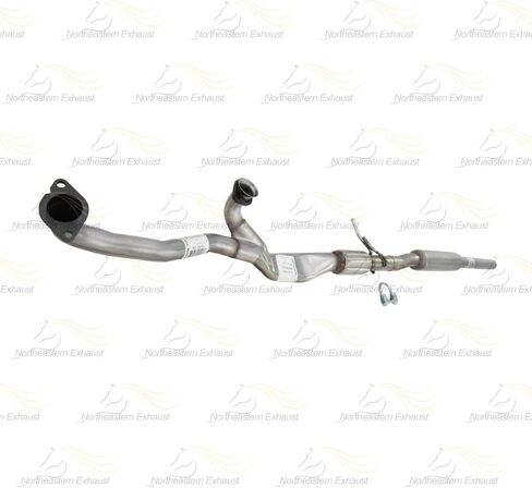 Exhaust Front Y Pipe w/Resonator Compatible for 2013-2019 Ford Flex 3.5L | Stainless Steel | Northeastern Exhaust | Free Clamps and Gasket Included | Automotive Replacement Part | Direct-Fit in Saudi Arabia