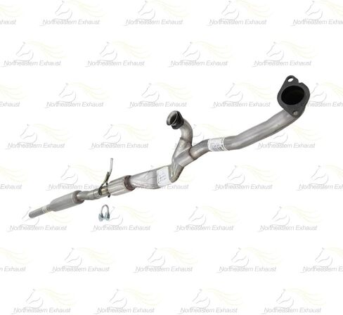 Exhaust Front Y Pipe w/Resonator Compatible for 2013-2019 Ford Flex 3.5L | Stainless Steel | Northeastern Exhaust | Free Clamps and Gasket Included | Automotive Replacement Part | Direct-Fit in Saudi Arabia